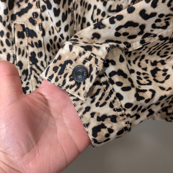 Chico's Animal Print Jean Jacket - Picture 9 of 16